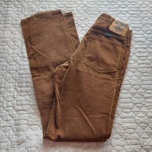 Big Yank Vintage Brown Corduroy Pants Mens 28x33 High Rise Made in USA 51186/67